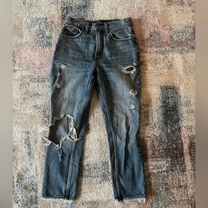 Abercrombie high rise mom jeans